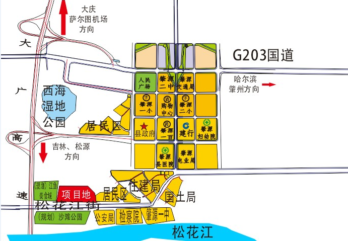 大庆市肇源县240亩商住地招拍挂112000000元