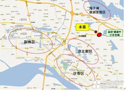 荆州沙北新区地图图片