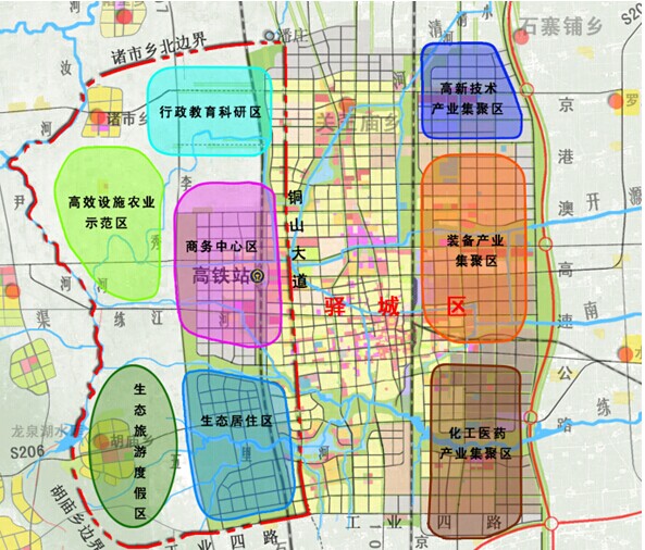 驿城区行政区划图图片